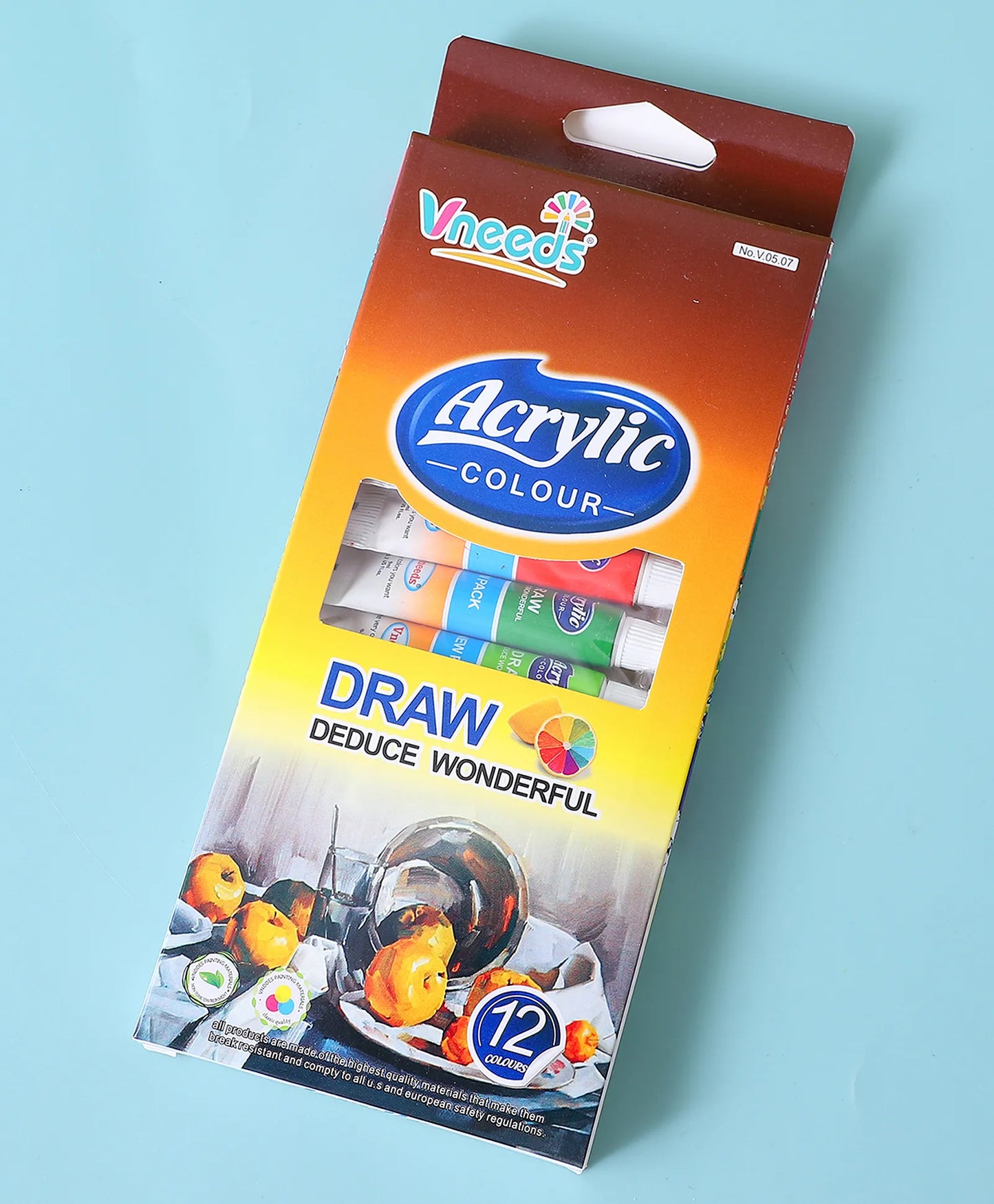 Vndeeds Acrylic Paint Set 12 Tubes