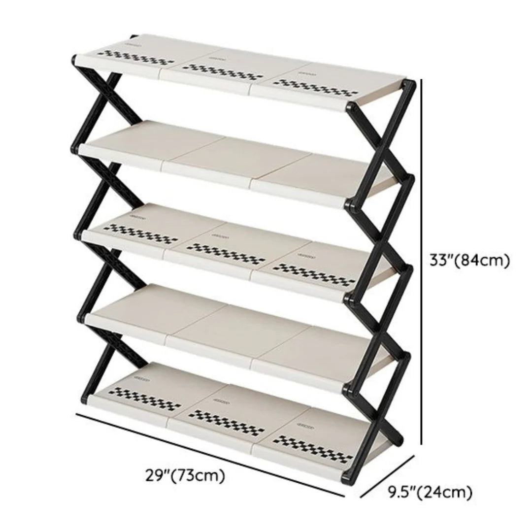 5 Layer Shoe Rack , Foldable Shoe Rack 5 Layers