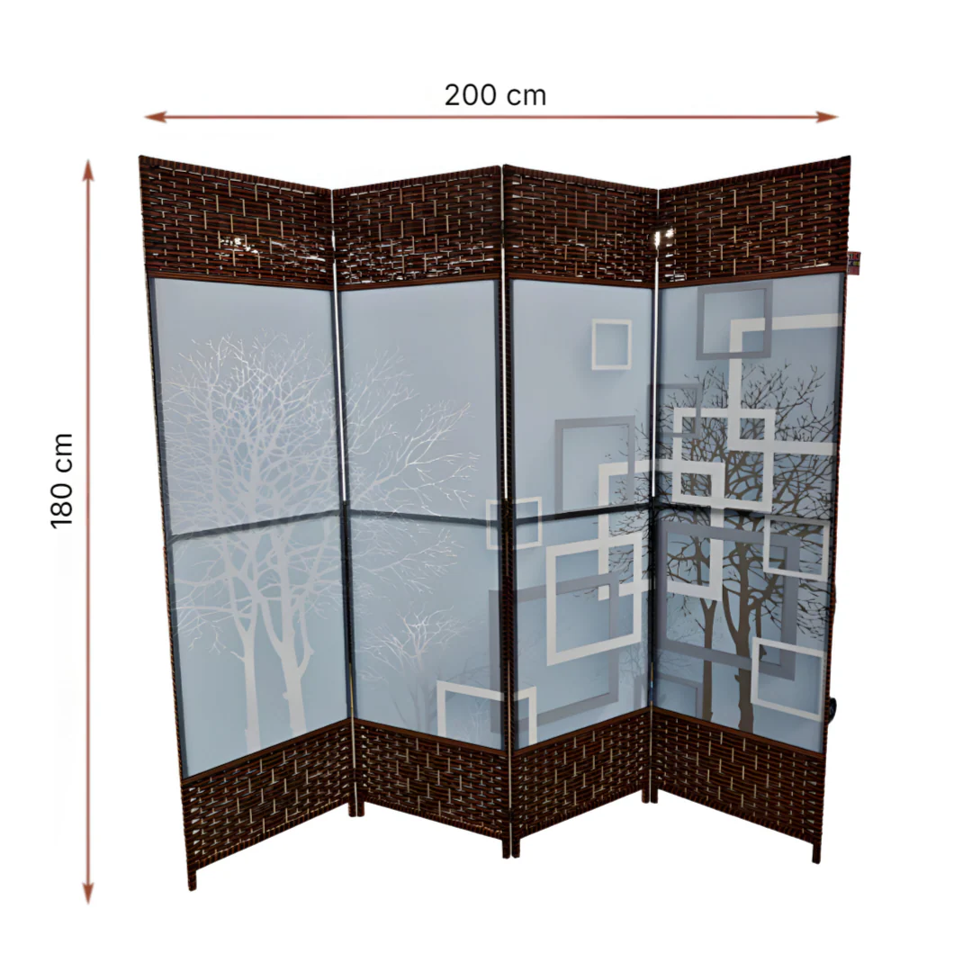 Printed Foldable Room Divider, Foldable Room Partition with Printed Design