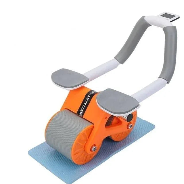 Ab Roller Wheel with Elbow Support, Automatic Rebound Ab Exercise Wheel,