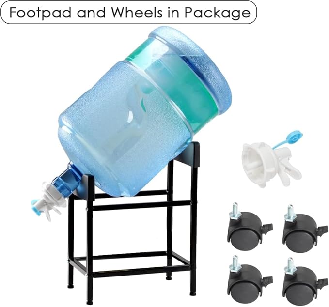 Water Bottle Holder, Water Dispenser Stand with Dispenser Valve