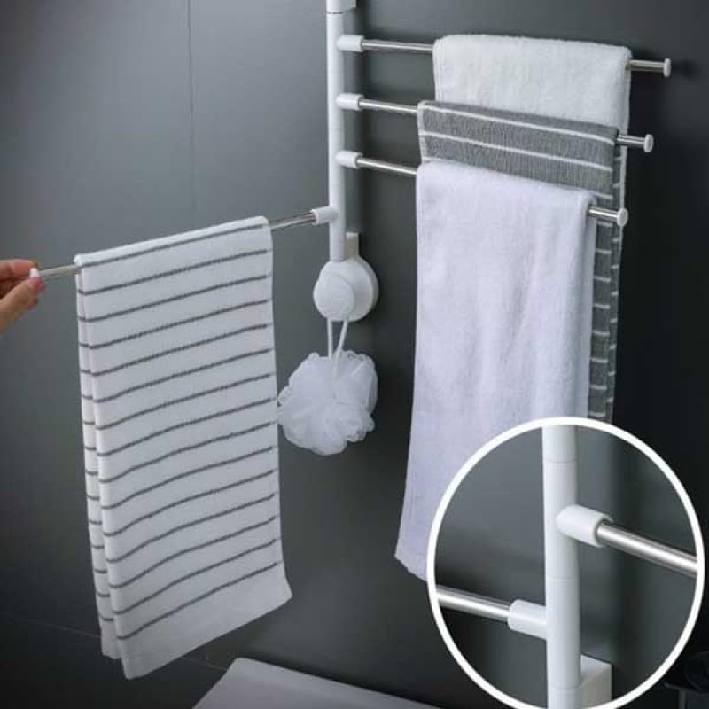 Wall Mounted Towel Rack, Space-Saving Towel Hanger