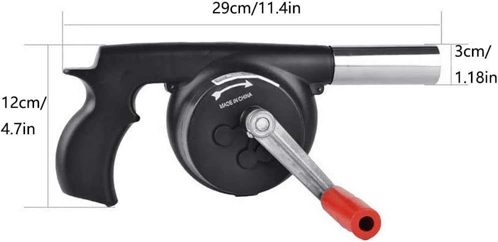 Manual fire blower, Hand-operated fire blower