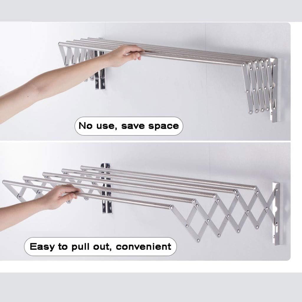 W Type Clothes Drying Rack Wall Mounted , Extendable Drying Rack For Clothes