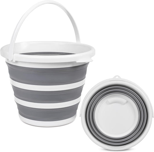 10L Collapsible Silicone Bucket , Foldable Bucket