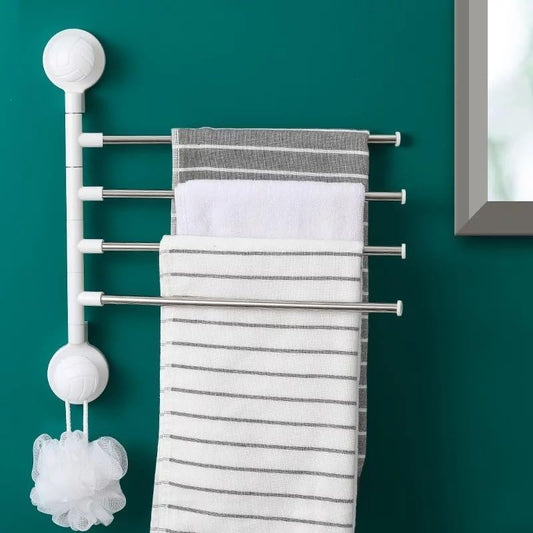 Wall Mounted Towel Rack, Space-Saving Towel Hanger