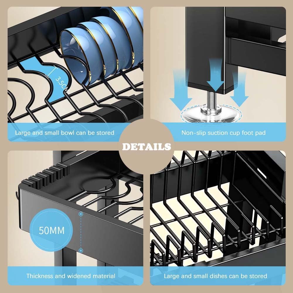 Adjustable Kitchen Sink Rack, Kitchen Over the Sink Rack Extendable