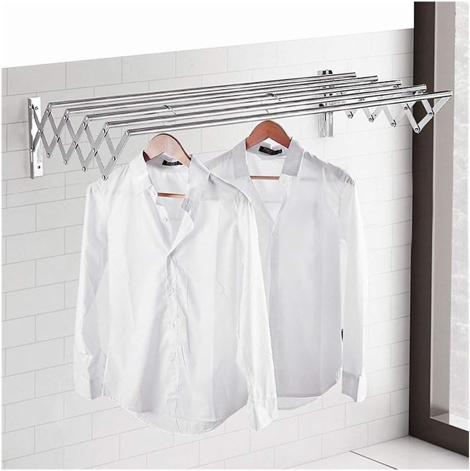 W Type Clothes Drying Rack Wall Mounted , Extendable Drying Rack For Clothes