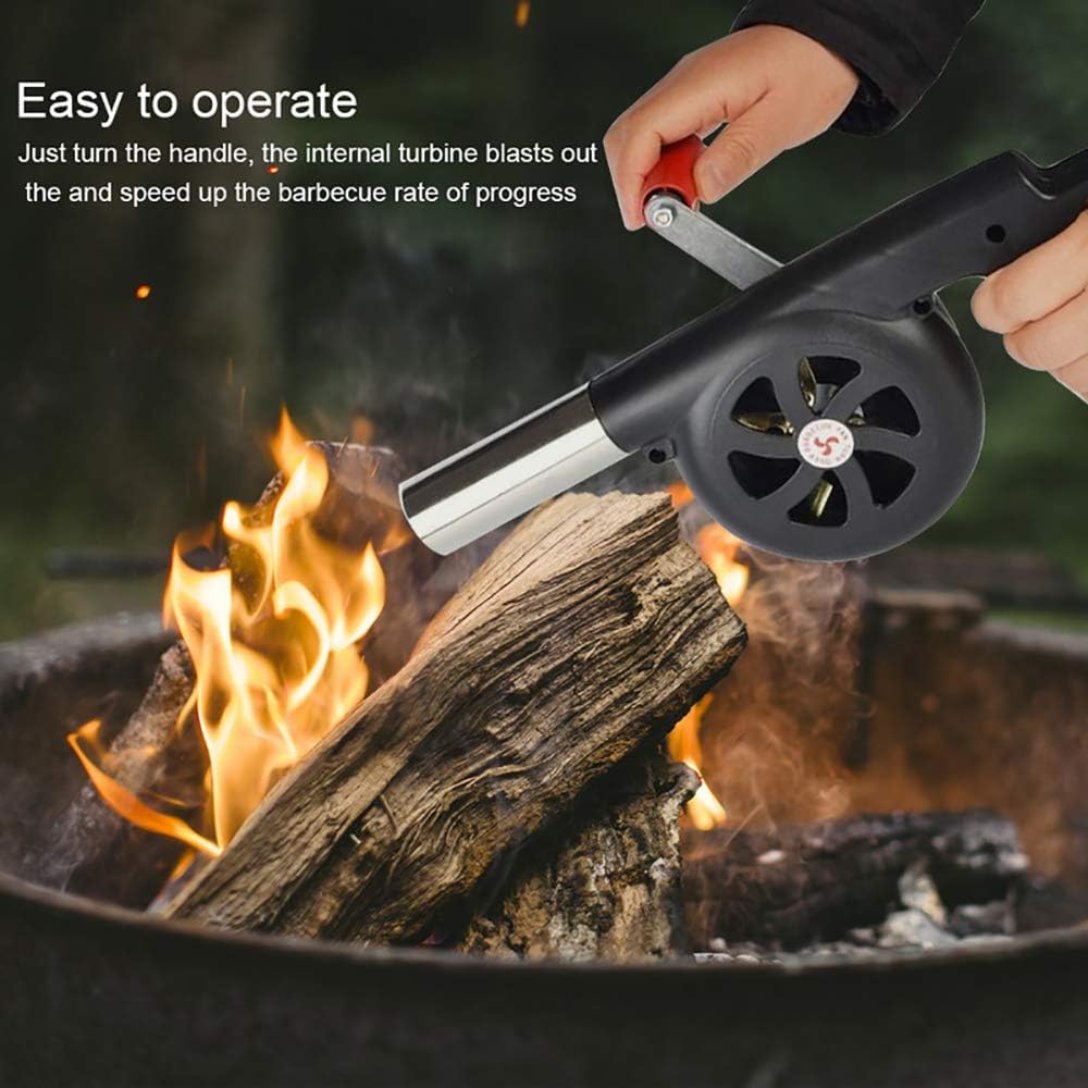 Manual fire blower, Hand-operated fire blower