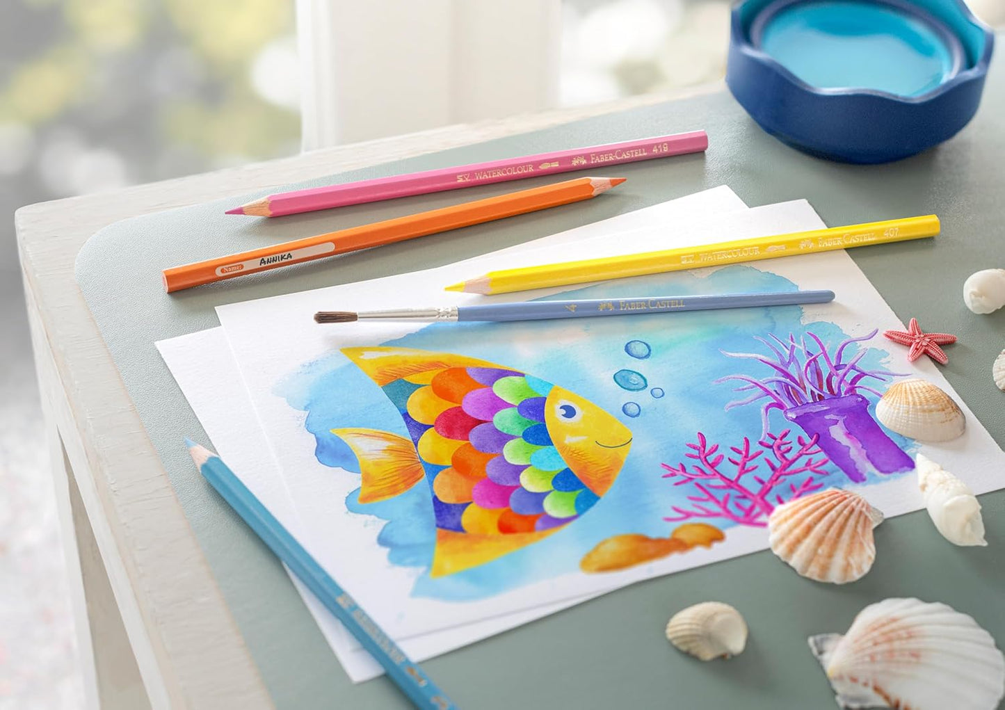 Faber-Castell Watercolour Pencils Set – 24 Colours