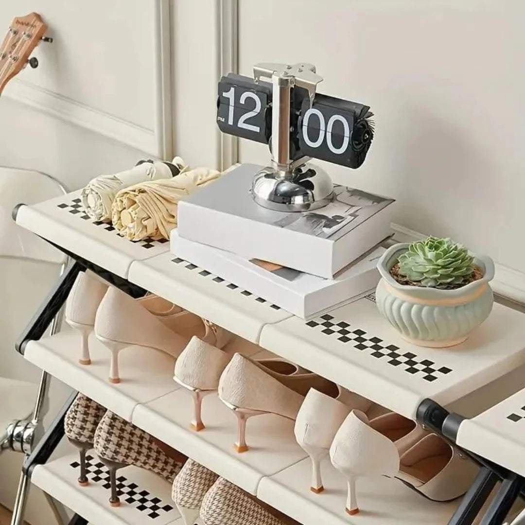 5 Layer Shoe Rack , Foldable Shoe Rack 5 Layers
