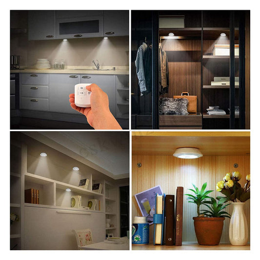 3 Sets of LED Puck Lights, Stick-On LED Light