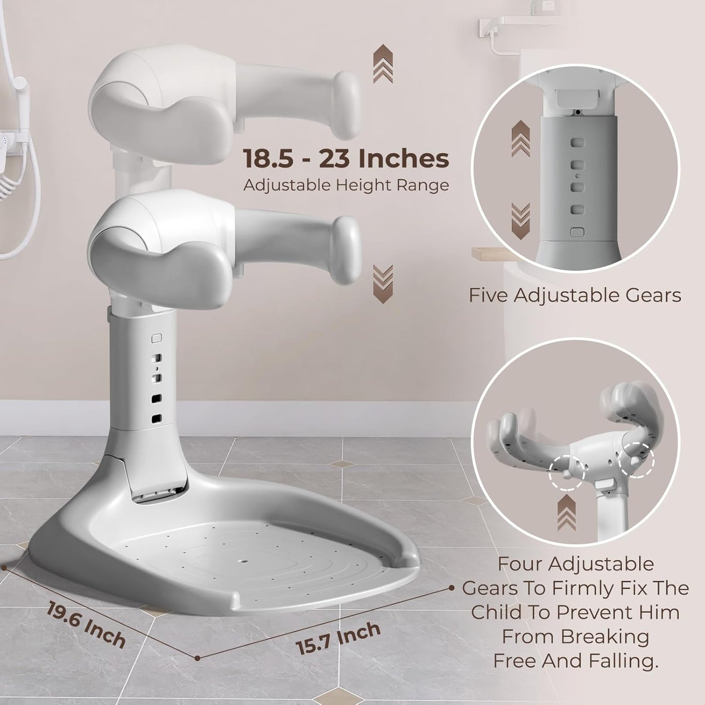 Baby Bath Stand, Foldable Baby Shower Stand