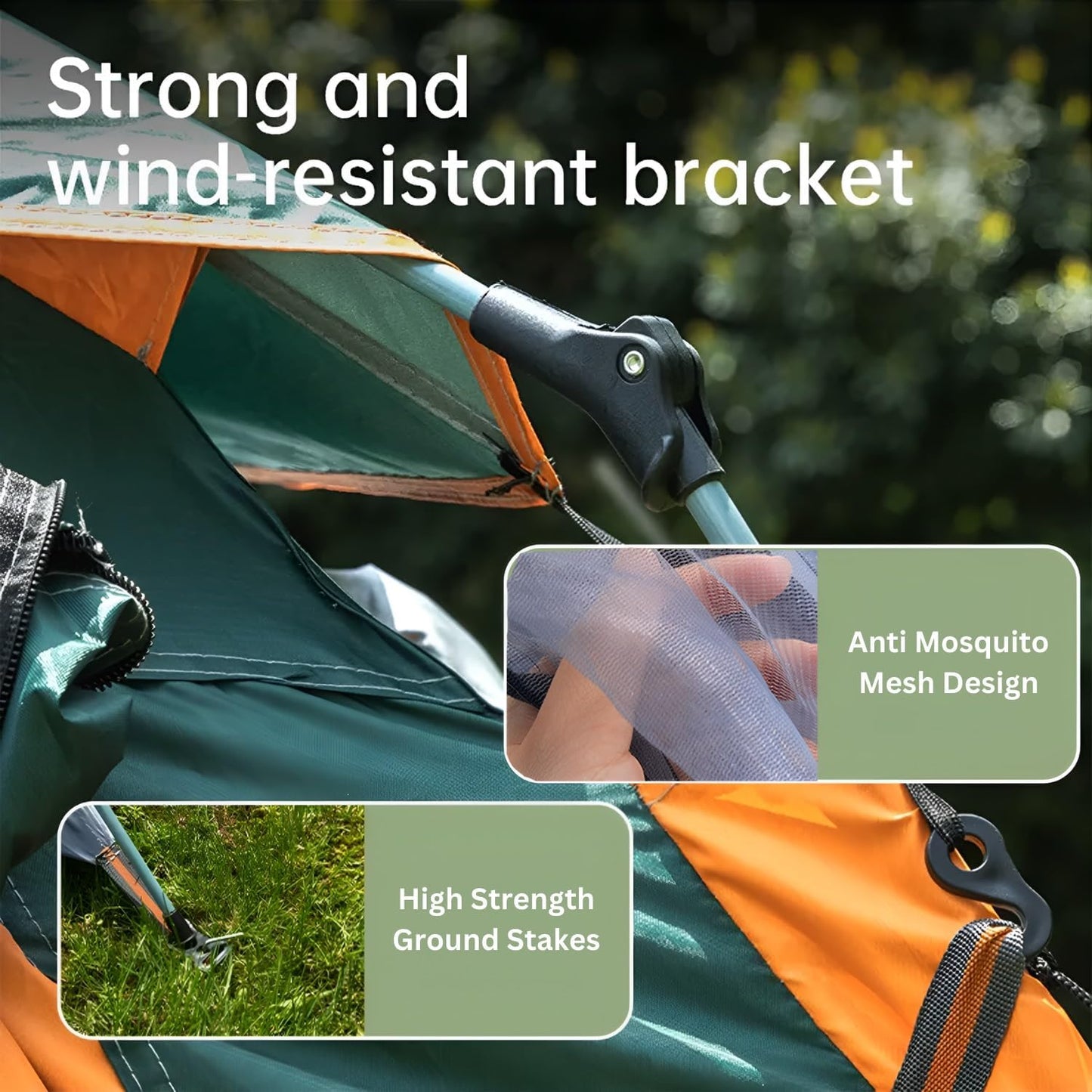 Waterproof Family Camping Tent, Automatic Pop-Up Tent