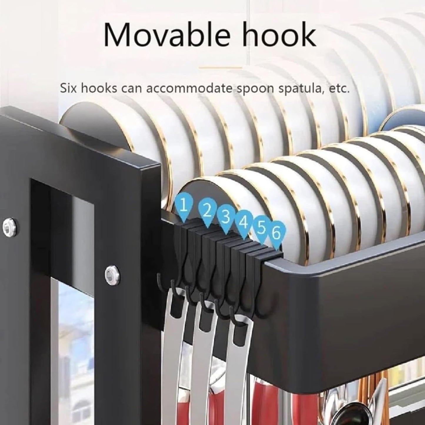Adjustable Sink Rack Single Tier, Over the Sink Rack