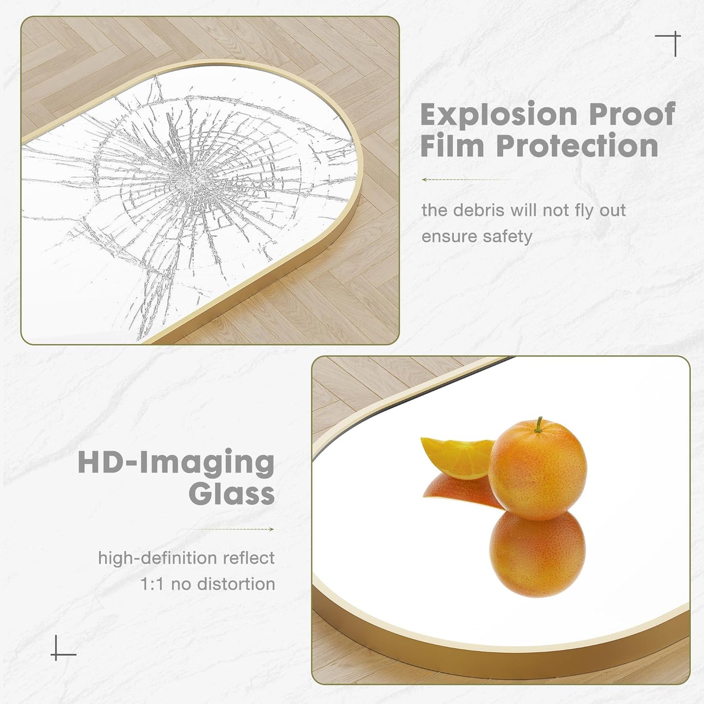 Full Length Mirror Arched Gold Frame, Full Length Mirror