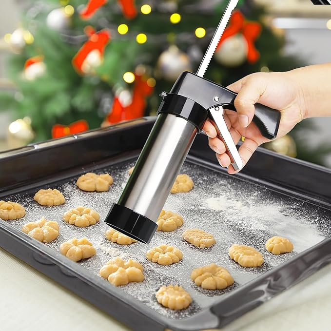Cookie Press and Icing Gun, Baking Decoration Tool Set