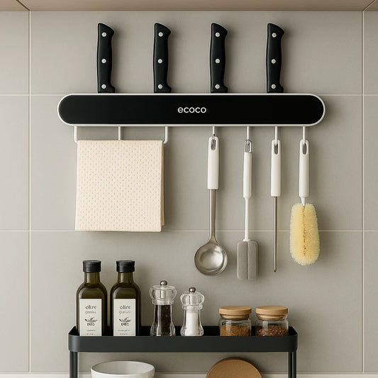 Multipurpose Knife & Tool Organizer , Wall-Mounted Kitchen Utensil Rack
