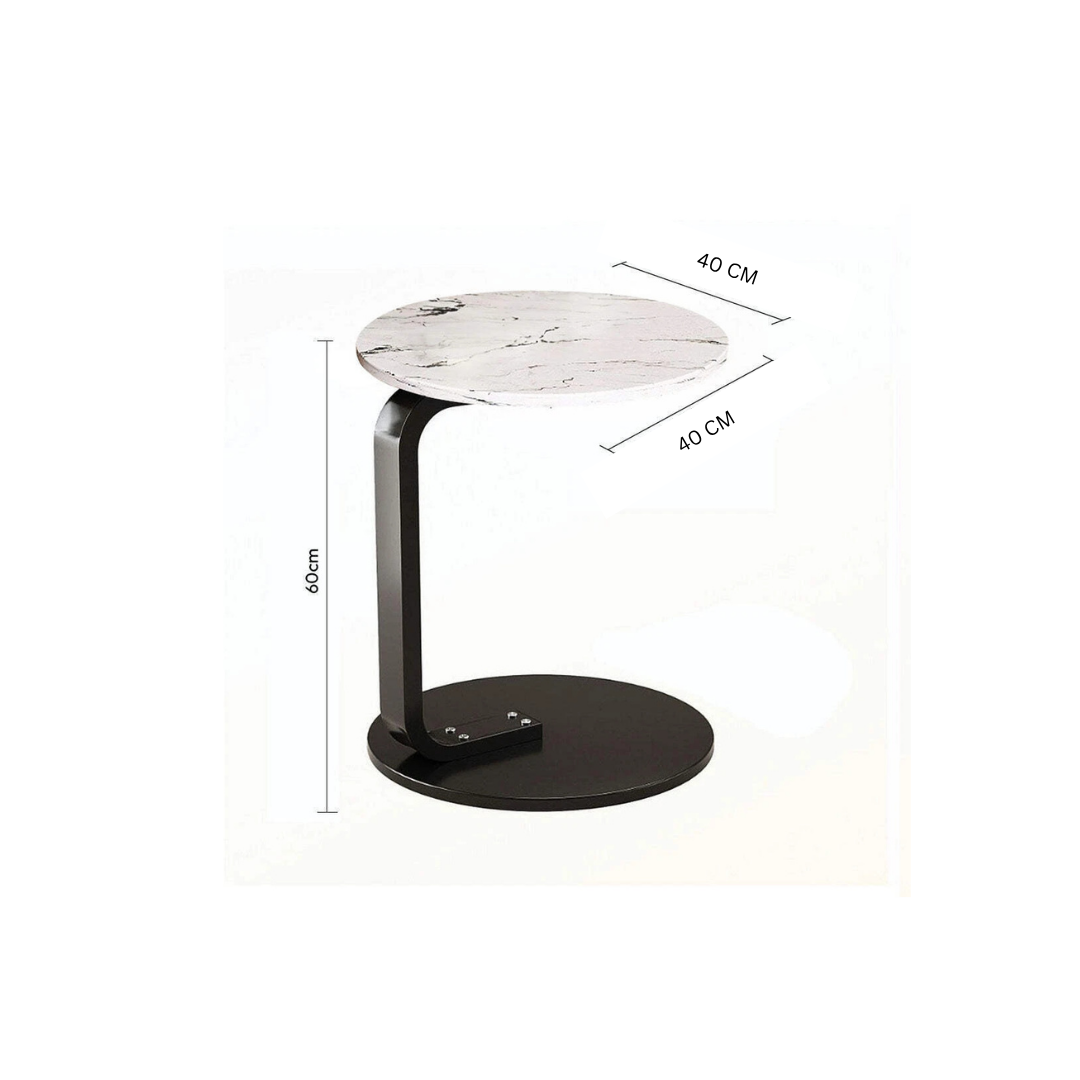 Round Sofa Side Table, Portable Coffee Table