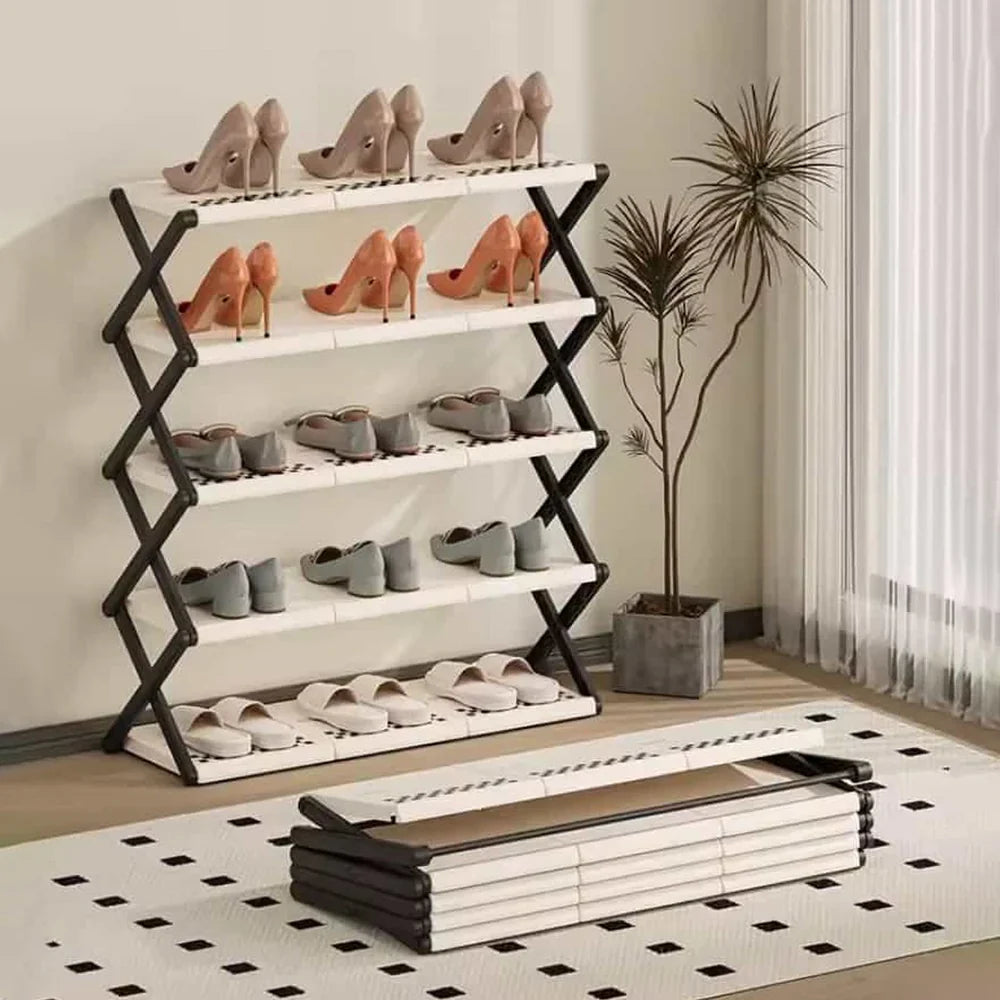 5 Layer Shoe Rack , Foldable Shoe Rack 5 Layers