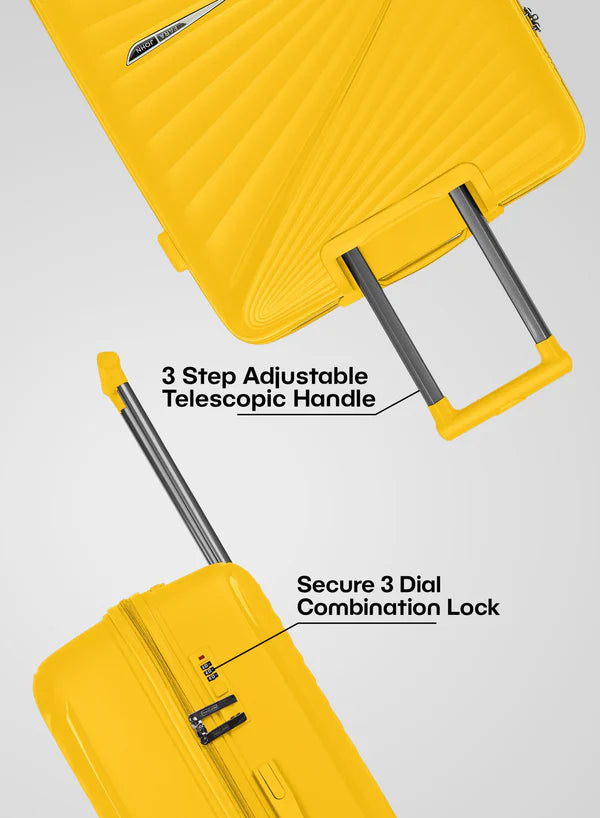 PARA JOHN 20-Inch Polypropylene Hard Trolley Luggage