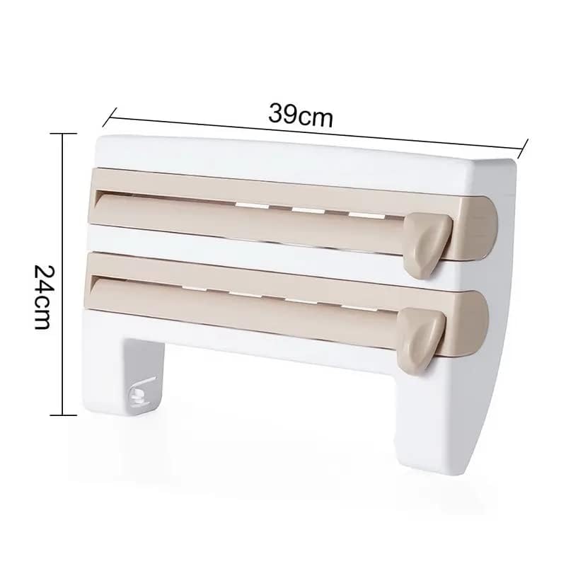 Paper Dispenser Plus Paper Holder, kitchen roll holder aluminum foil cutter happyhome
