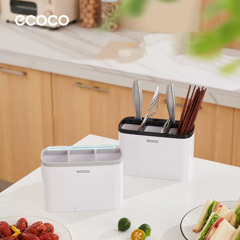 Wall-Mounted Utensil Holder , Kitchen Storage Rack with Knife & Towel Holder