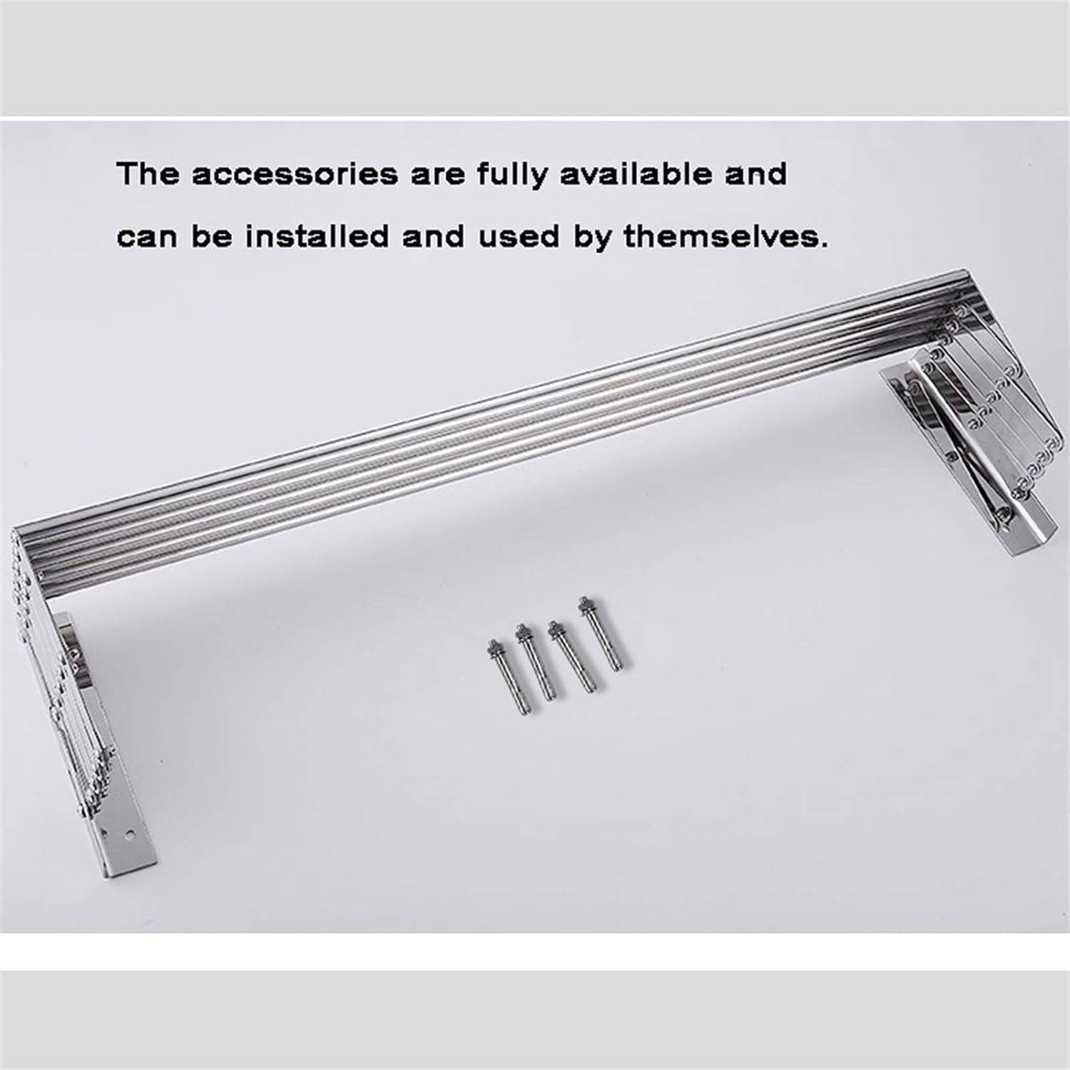 W Type Clothes Drying Rack Wall Mounted , Extendable Drying Rack For Clothes happyhome
