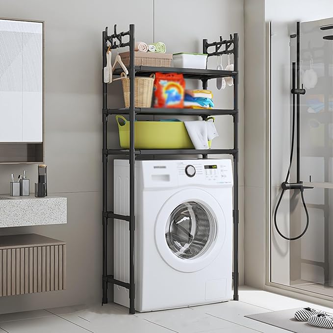 Washing Machine Storage Rack Over Toilet Storage Shelf happyhome