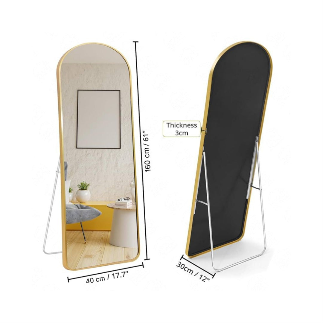 Full Length Mirror Arched Gold Frame, Full Length Mirror