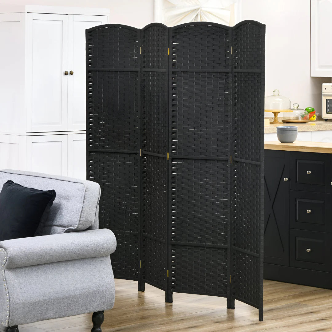 Folding Wooden Room Separator , Foldable Room Divider Screen