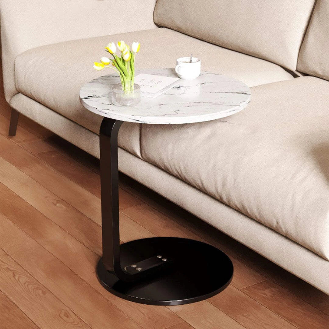 Round Sofa Side Table, Portable Coffee Table