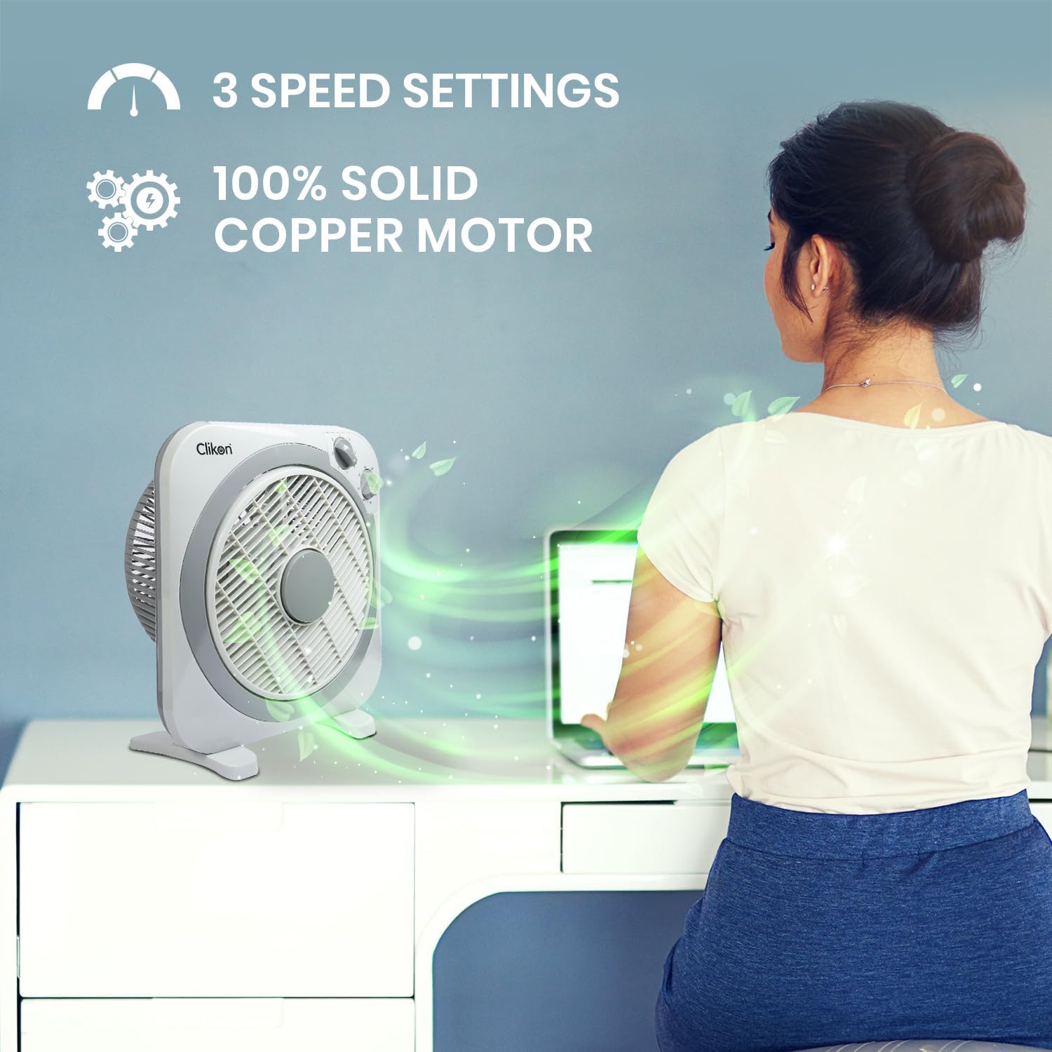 10 Inch Box Fan | Light weight Box Fan – happyhome