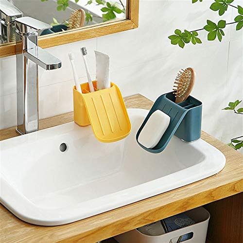 2 Pieces Soap Brush Holder, Portable Soap Dish Holder happyhome