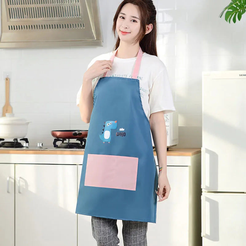 2 Pieces of Waterproof & oilproof Kitchen Apron , Kitchen Apron with Pockets happyhome