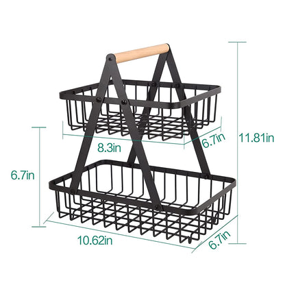 2 Tier Fruit Basket happyhome