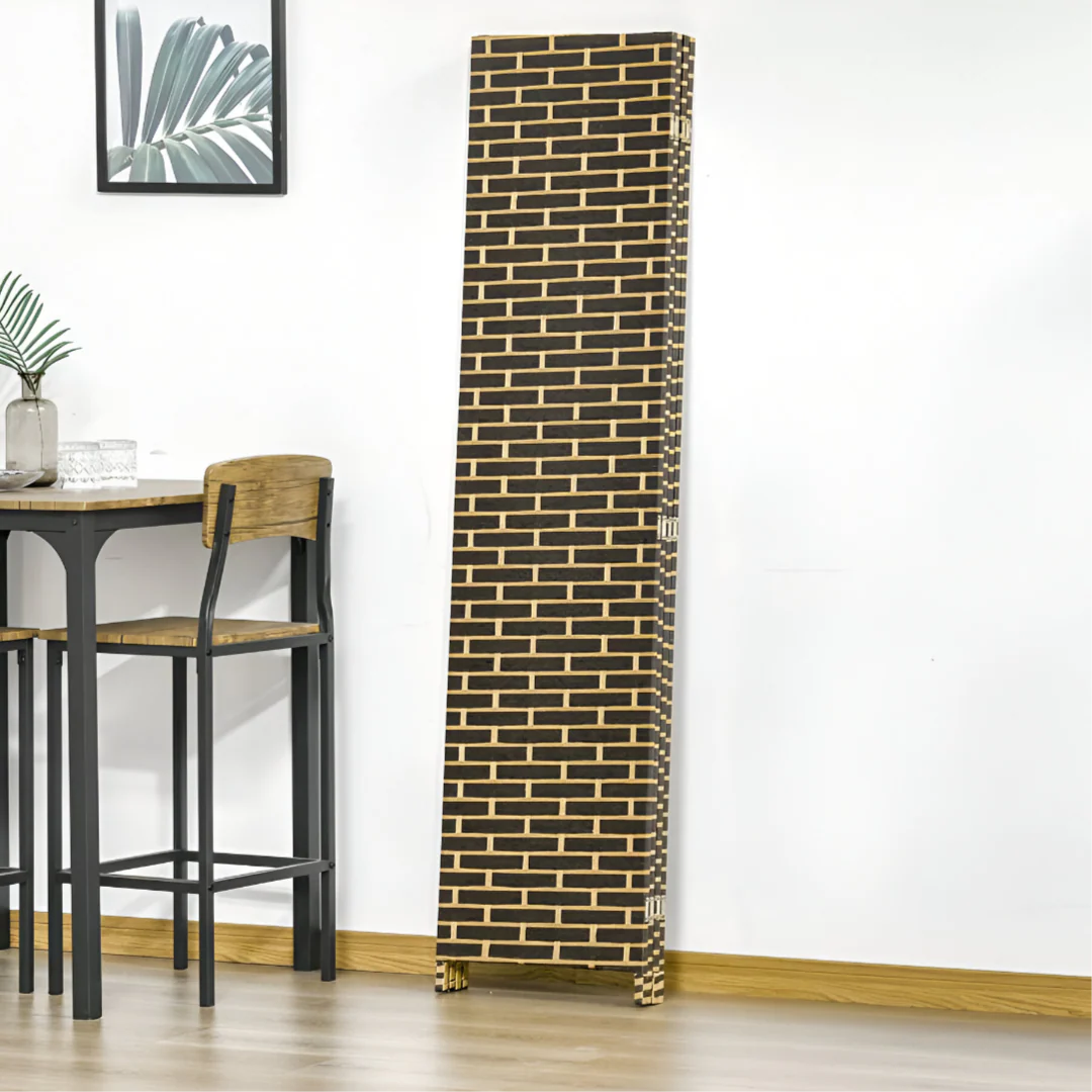 Folding Room Separator , 4-Panel Foldable Room Divider