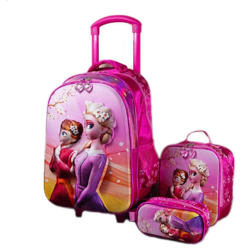 3 in 1 Trolley Bag, School Bag For Kids