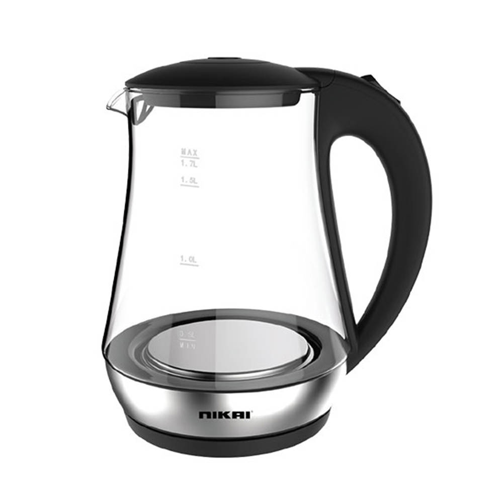 Nikai 1.7L Electric Glass Pot Kettle