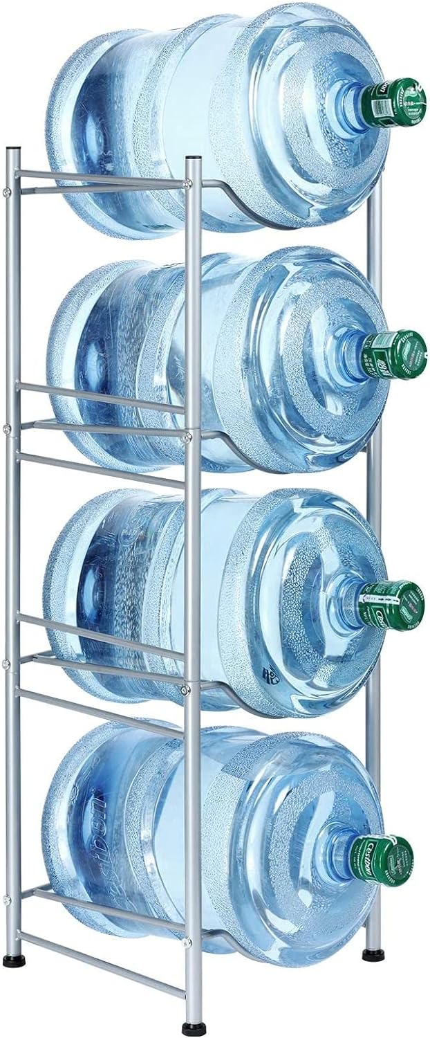 4 Layer Bottle Rack, Water Bottle Holder Metal 4 Tier happyhome