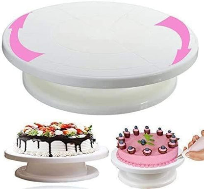 طاولة تزيين الكيك الدوارة بزاوية 360 درجة، حامل الكيك الدوار من Pro-Bake