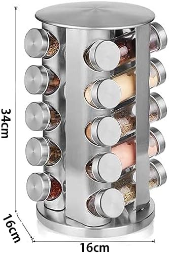 Rotating Spice Rack | 12 Bottle Spice Rack – happyhome