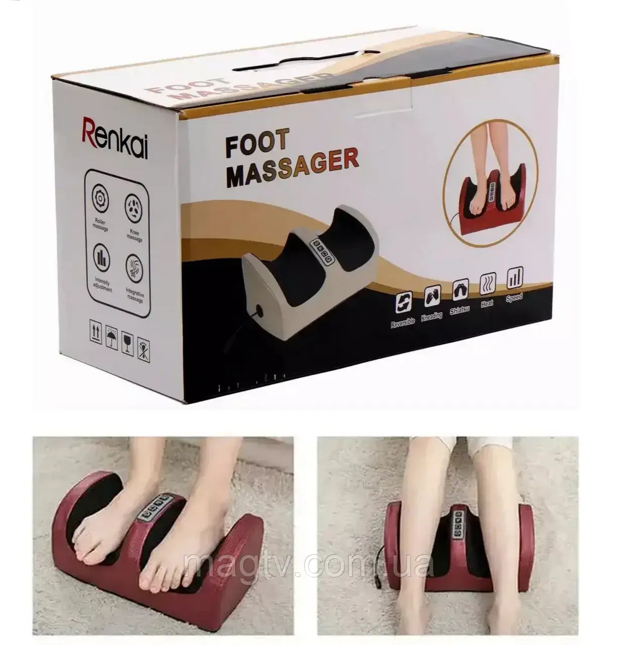 Electric Foot Massager, Foot Massager with Heater