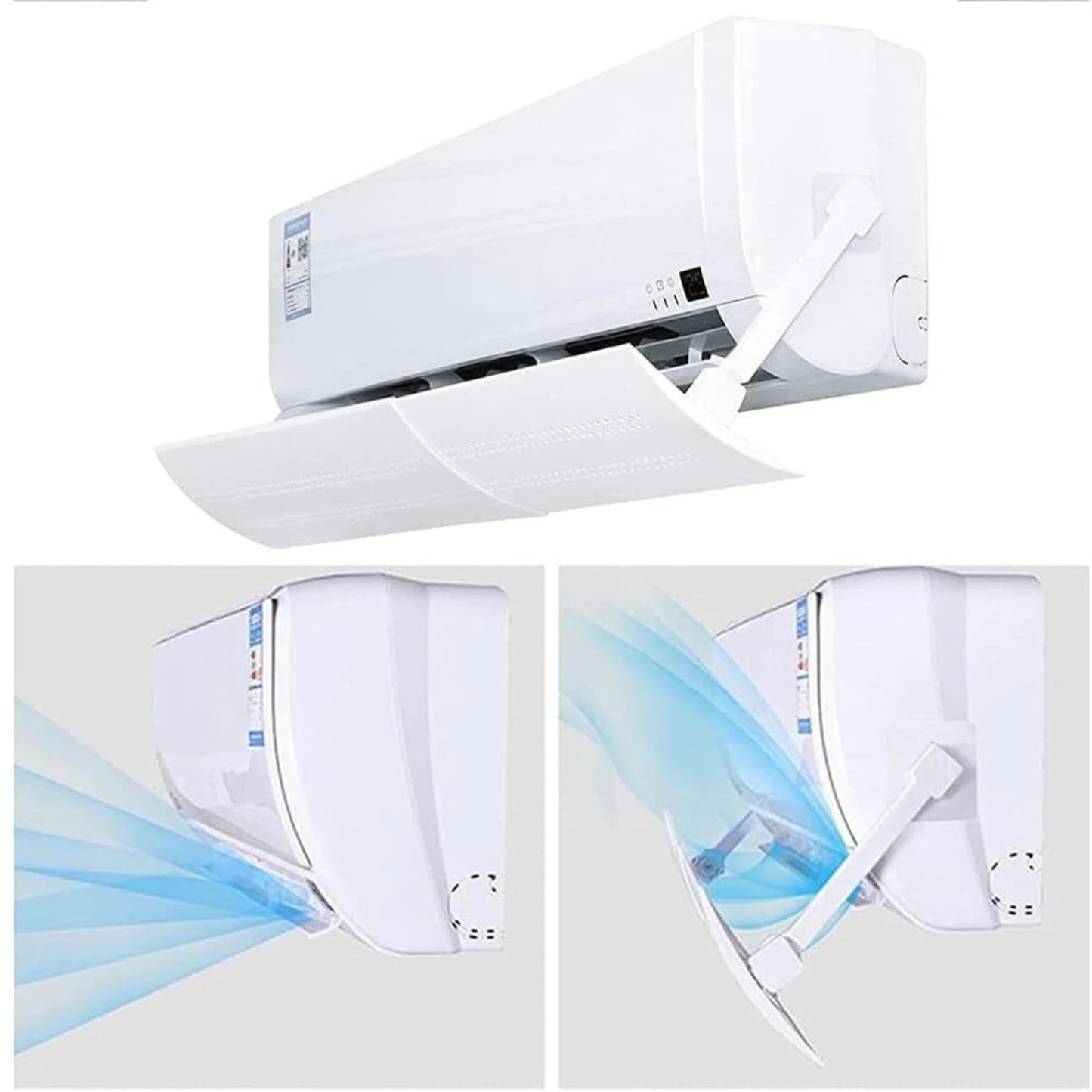AC Wind Shield , Adjustable Air Conditioning Cover Wind Deflector( Side Fitting)