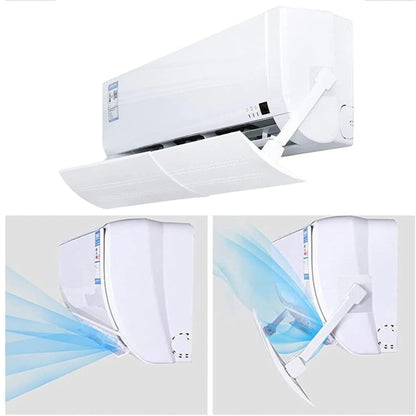 AC Wind Shield , Adjustable Air Conditioning Cover Wind Deflector( Side Fitting)