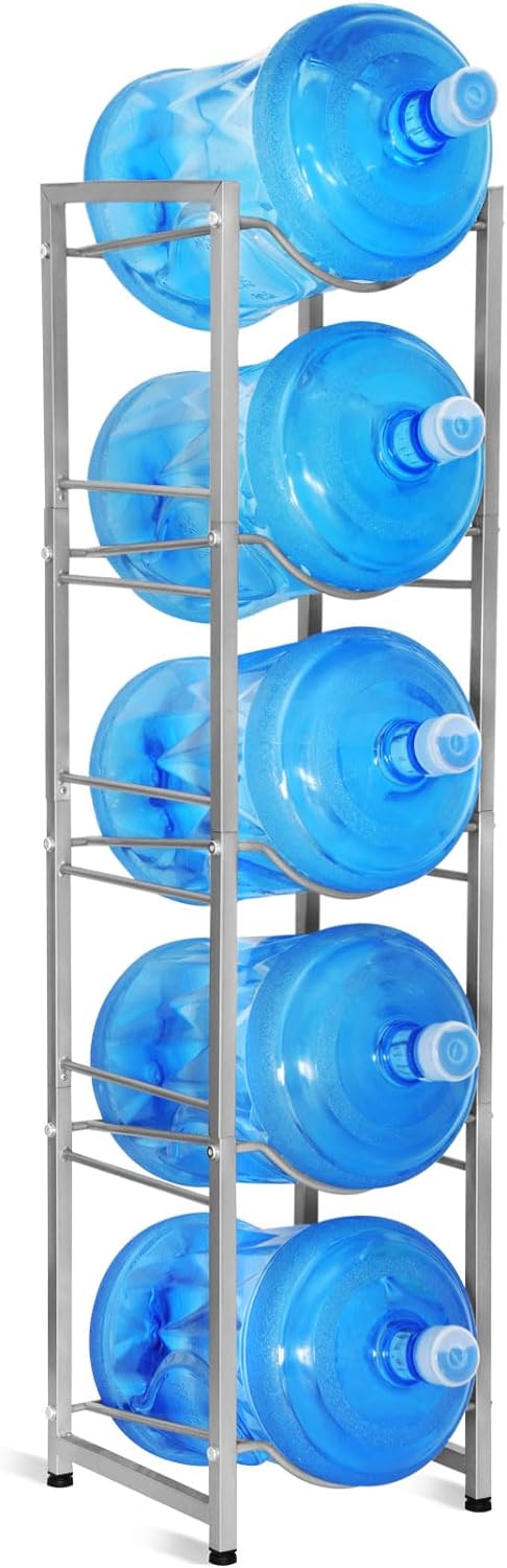 5 Layer Bottle Rack, Metal Water Bottle Holder Storage Rack happyhome