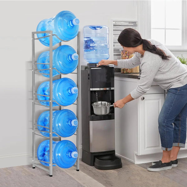 5 Layer Bottle Rack | Metal Water Bottle Holder Storage – happyhome