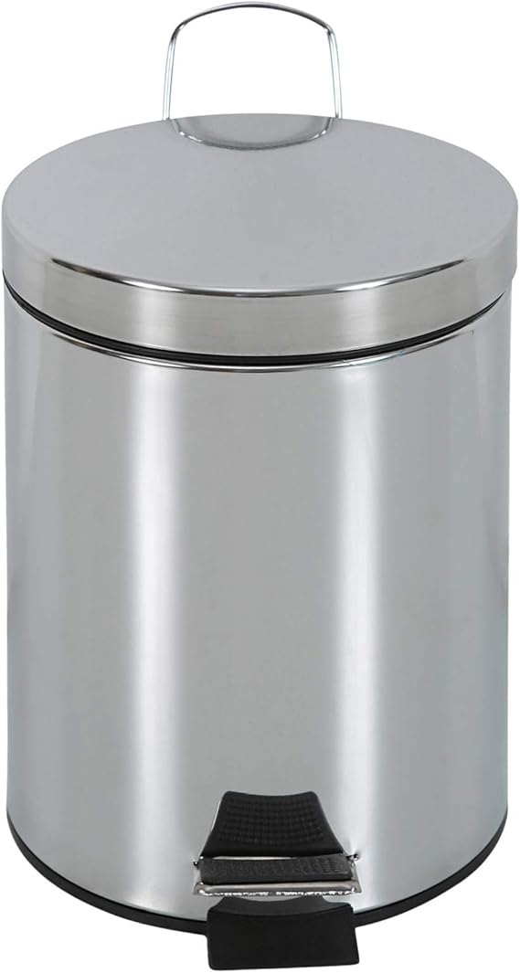 5 Liter Stainless Steel Trash Bin, Stainless Steel Waste Can happyhome