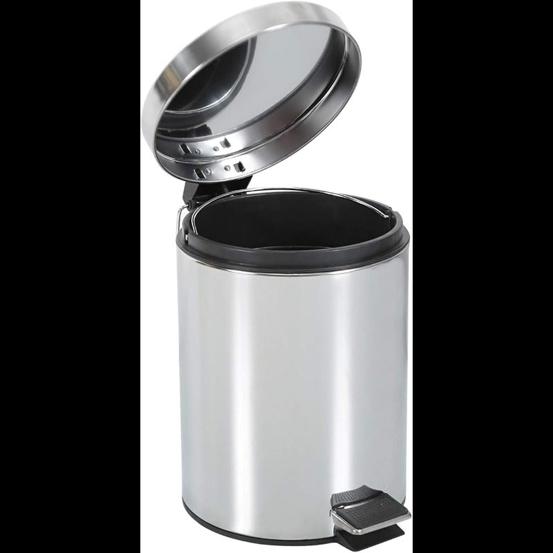 5 Liter Stainless Steel Trash Bin, Stainless Steel Waste Can happyhome