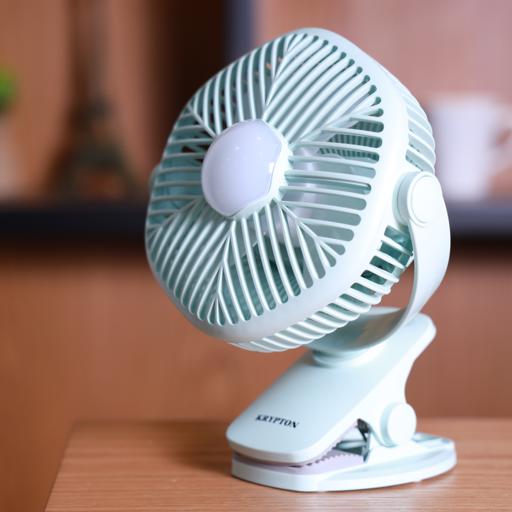 5 inch Rechargeable Powerful Table Fan With LED, Table Fan with Light happyhome